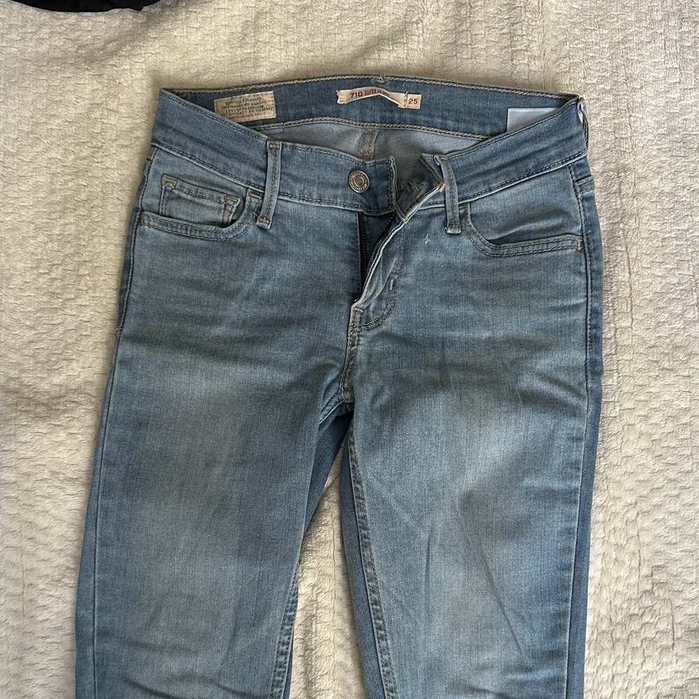 Stylish Light Blue Women's Skinny Jeans